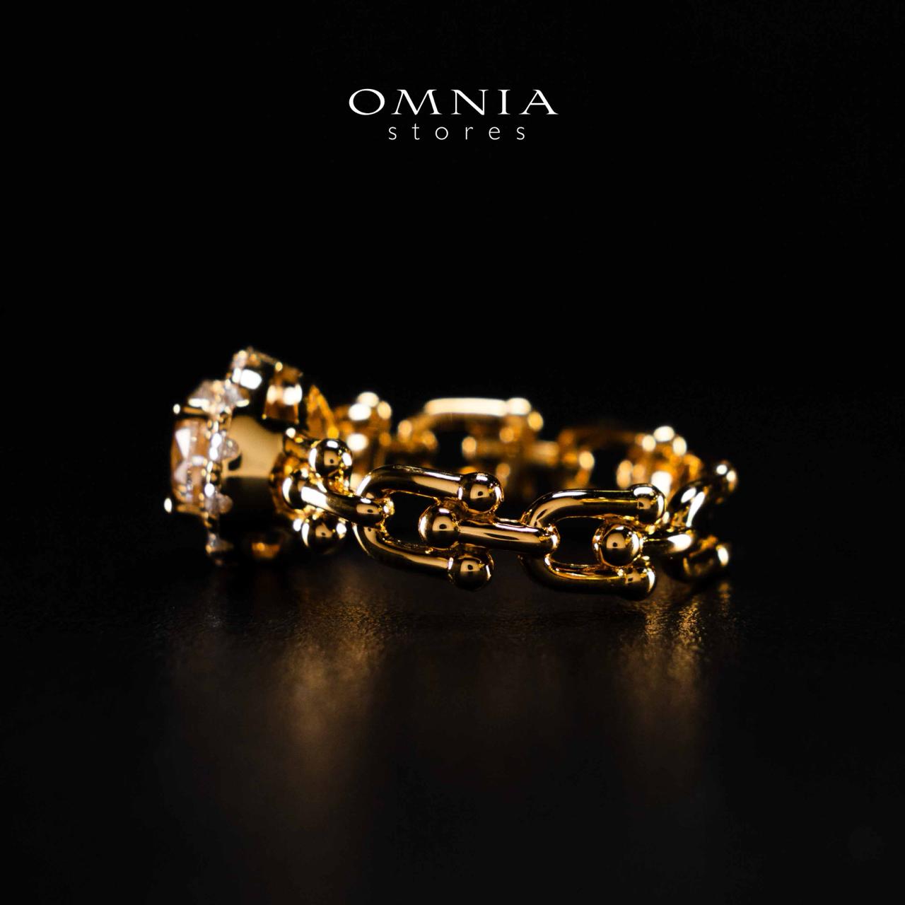 Omnia Shifaa Gold Ring In 925 Silver High Quality Certified Lab Crafted Stones - OMNIASTORES UAE