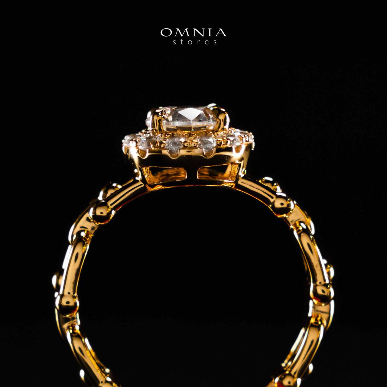 Omnia Shifaa Gold Ring In 925 Silver High Quality Certified Lab Crafted Stones - OMNIASTORES UAE