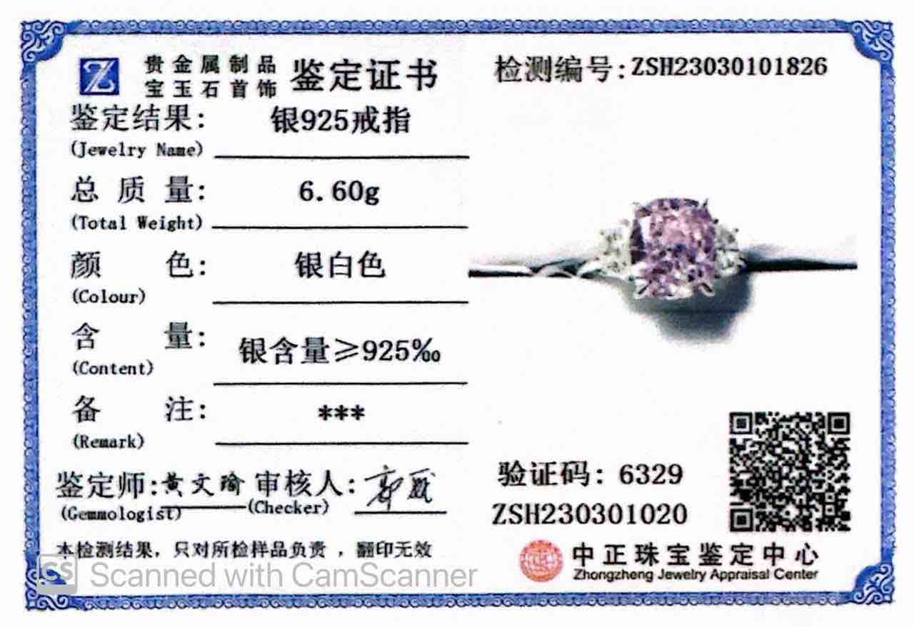 Omnia Safina Pink and White Silver Ring In 925 Silver High Quality Certified Lab Crafted Stones - OMNIASTORES UAE