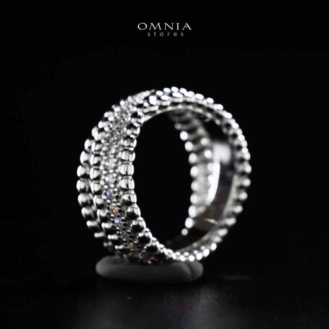Omnia Aatika Silver Ring In 925 Silver High Quality Lab Crafted Stones - OMNIASTORES UAE