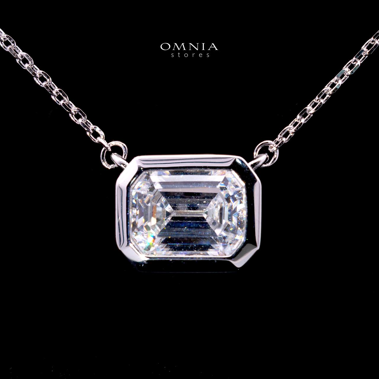 Jimena Necklace with Certified Premium Simulated Diamonds in 925 Sterling Silver - OMNIASTORES KSA