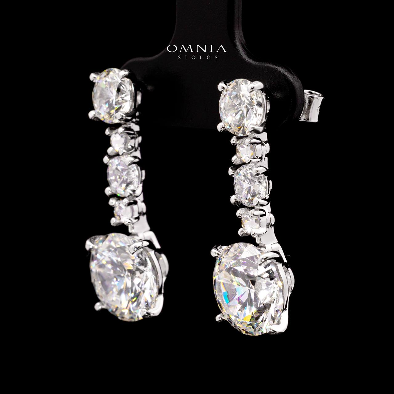Kaliyah Earring with Certificate, High-Quality Premium Simulated Diamonds in 925 Sterling Silver