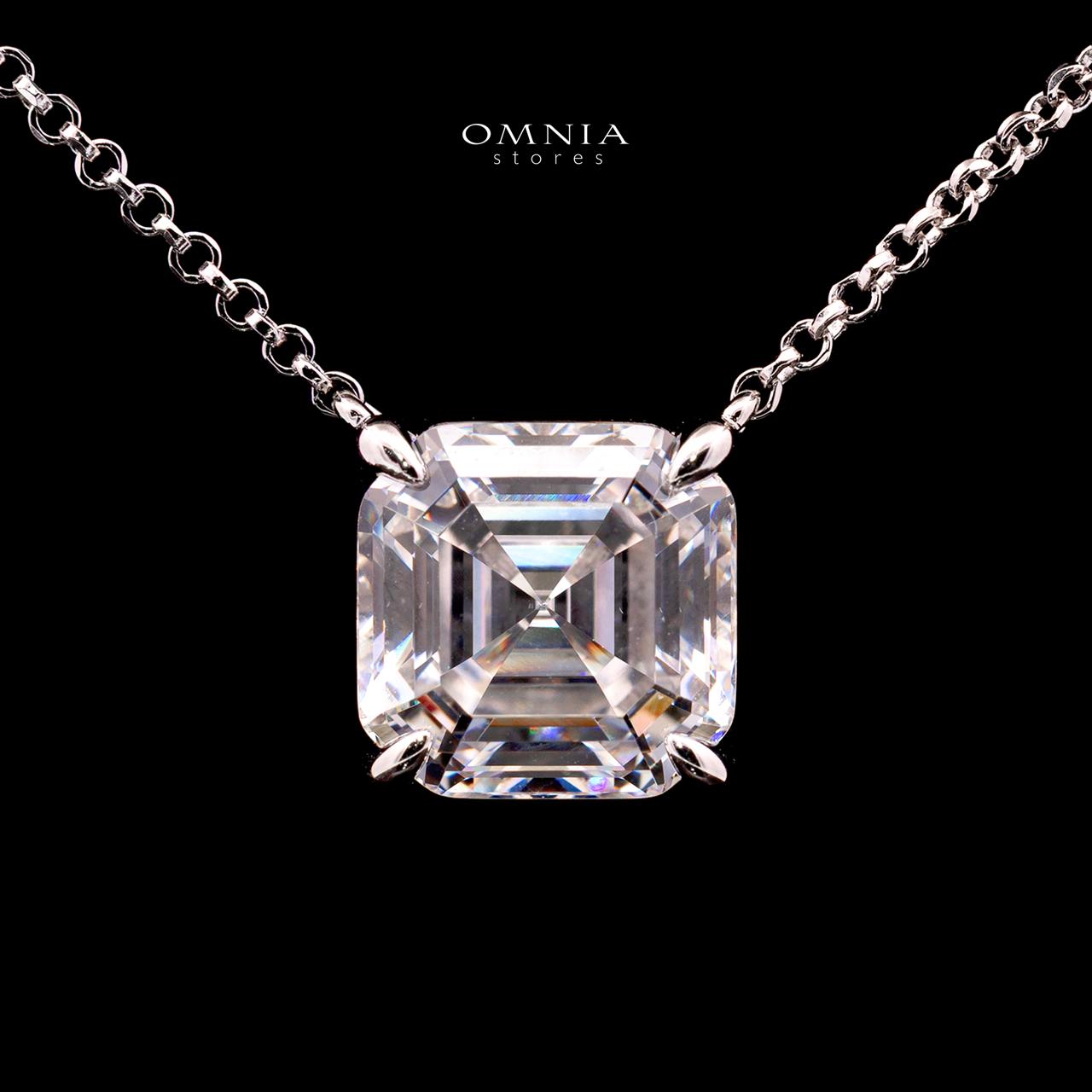 Eliza Necklace with Certificate, High-Quality Premium Simulated Diamonds in 925 Sterling Silver