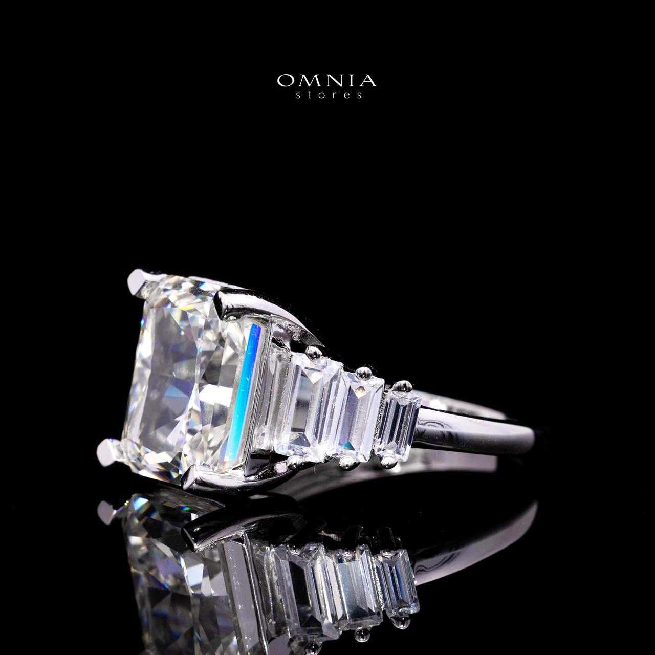 Karylle Ring with Certified Premium Simulated Diamonds in 925 Sterling Silver - OMNIASTORES KSA