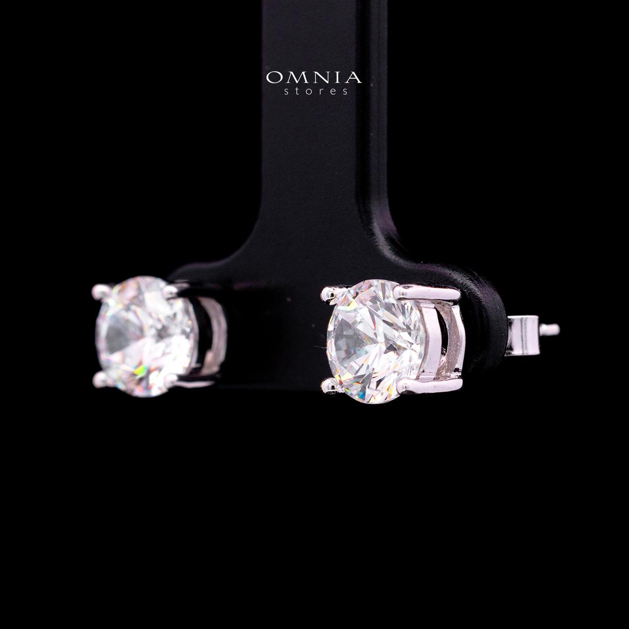 Cassie Stud Earring with Certified High-Quality Premium Simulated Diamonds in 925 Sterling Silver