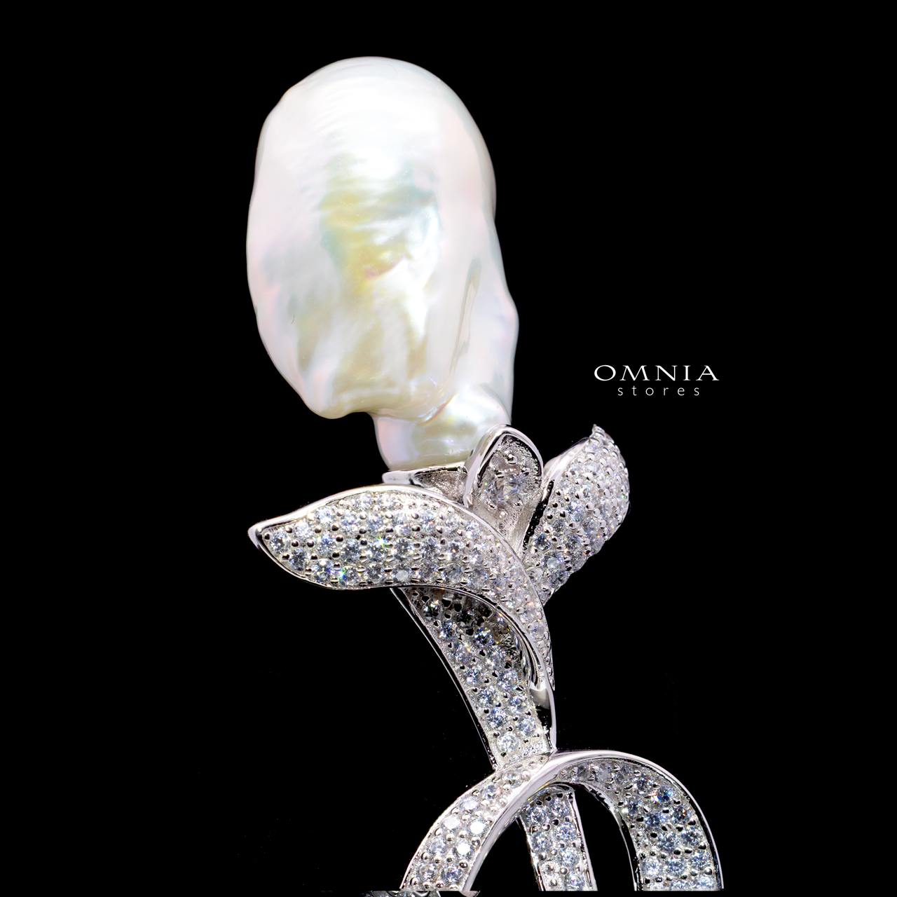 Josefin Brooch with High-Quality Simulated Diamonds in 925 Sterling Silver