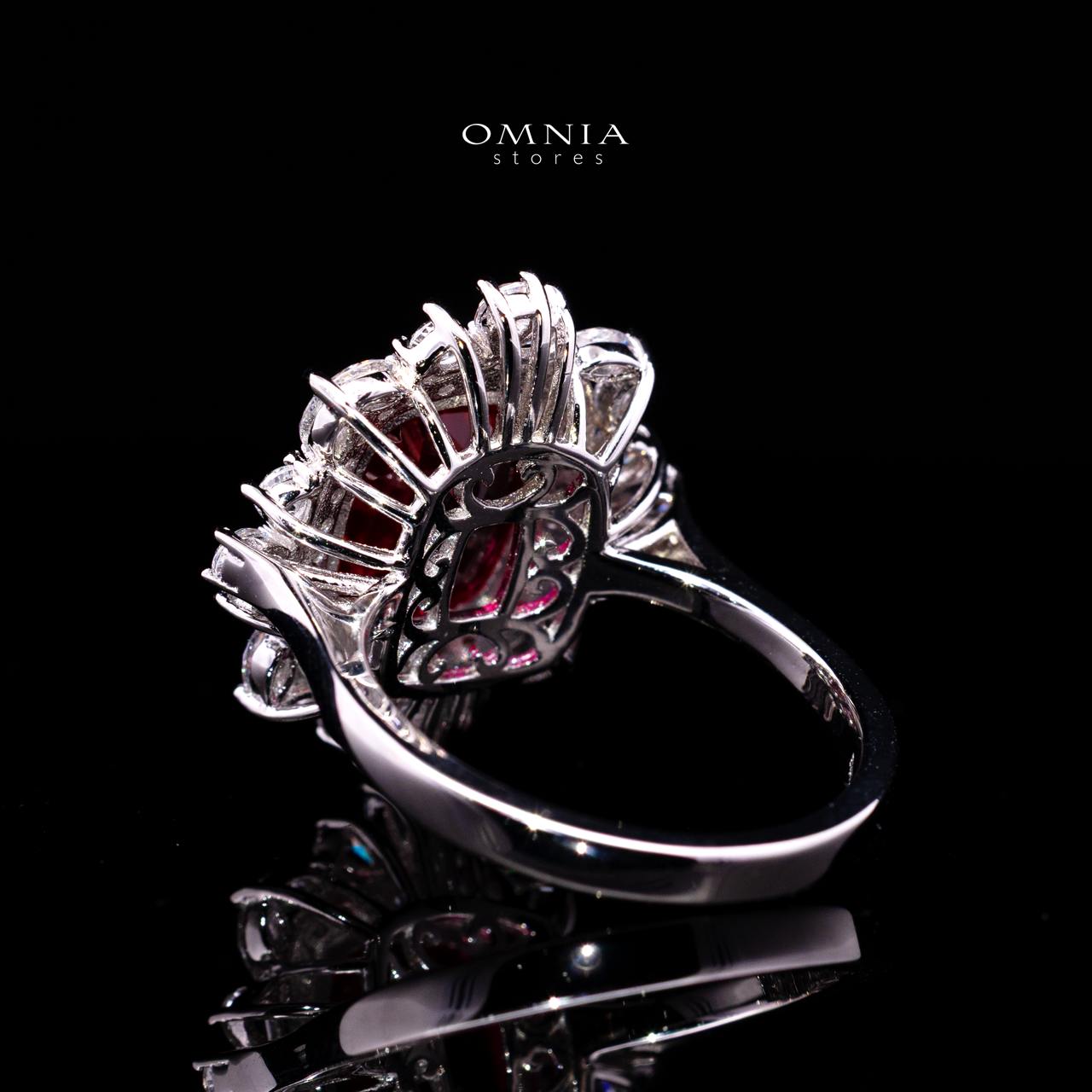 Alyah Ruby Red Ring with GRA Certificate in 925 Sterling Silver
