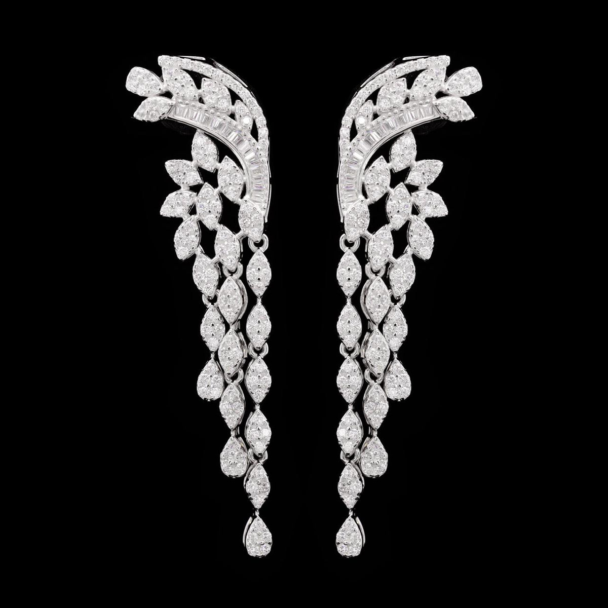 Kylie White Luxury Bridal Full Set | 925 Sterling Silver with High-Quality Simulated Diamonds