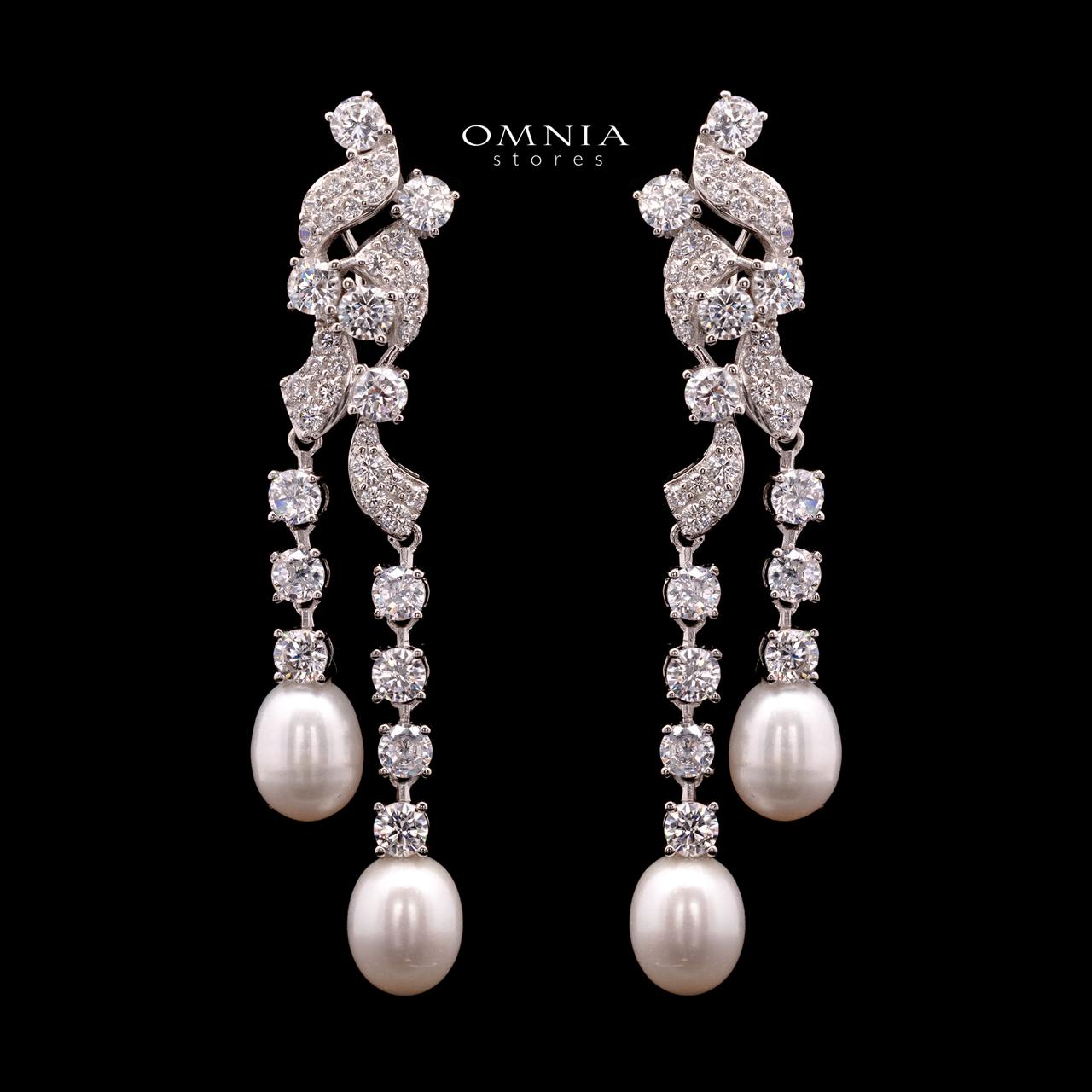 Omnia Behati Fresh Real Water Pearl Set In 925 Silver High Quality Simulated diamonds - OMNIASTORES KSA