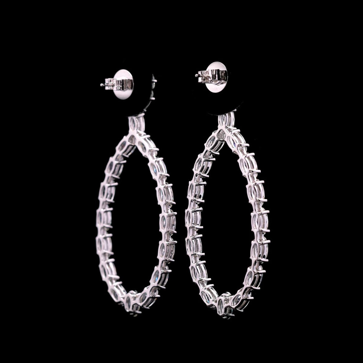 Khayra Earrings with Certificate | High-Quality Simulated Diamonds in 925 Sterling Silver