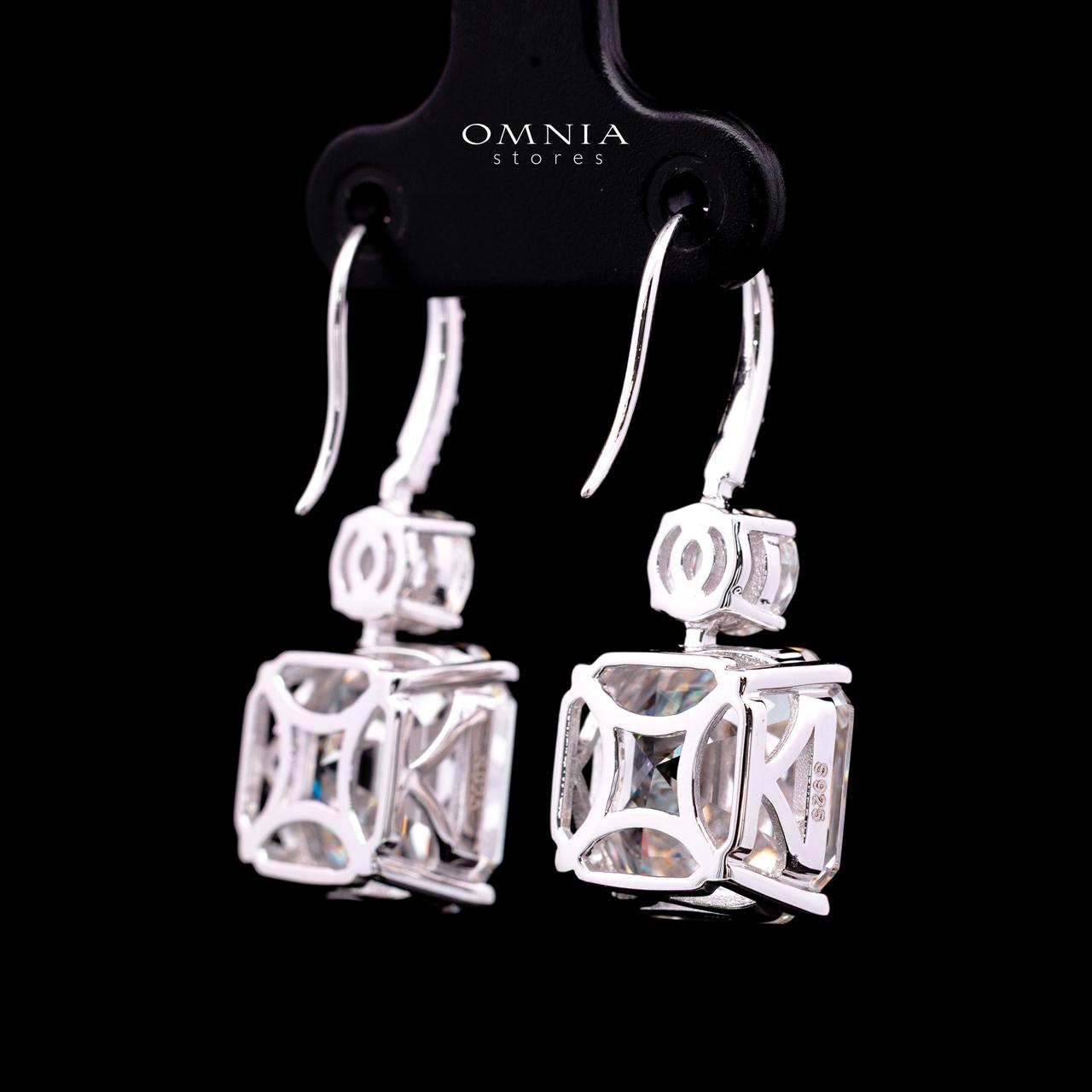 Jianna Earring with Certificate, High-Quality Premium Simulated Diamonds in 925 Sterling Silver - OMNIASTORES KSA