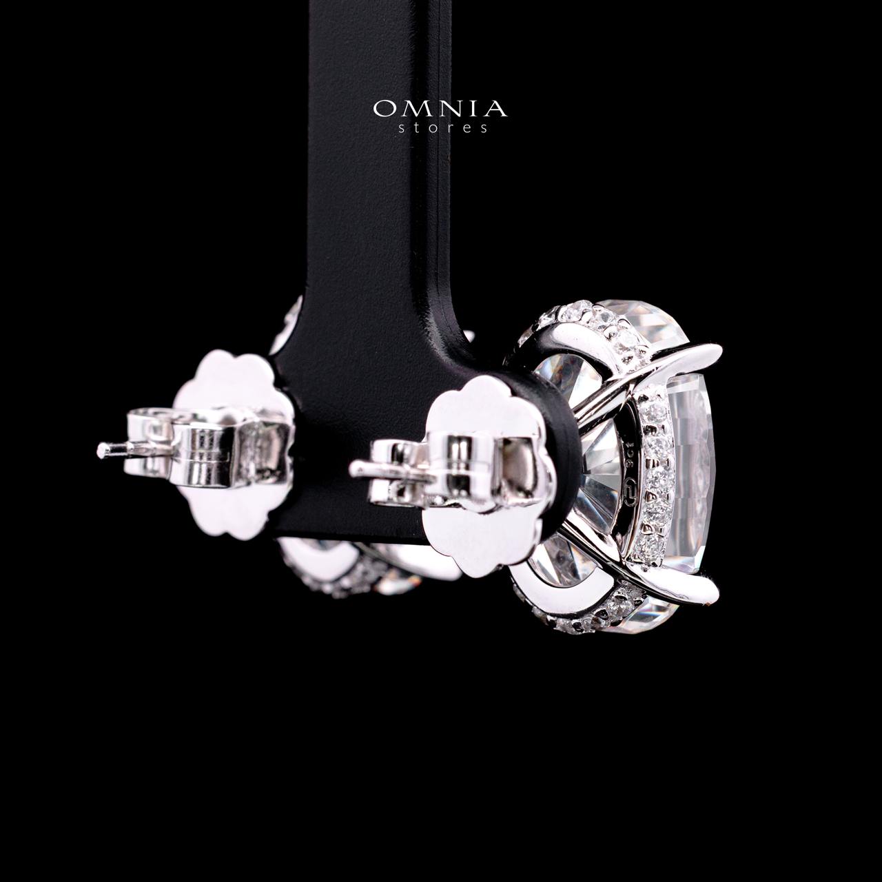 Gianna Earring with Certificate, High-Quality Premium Simulated Diamonds in 925 Sterling Silver