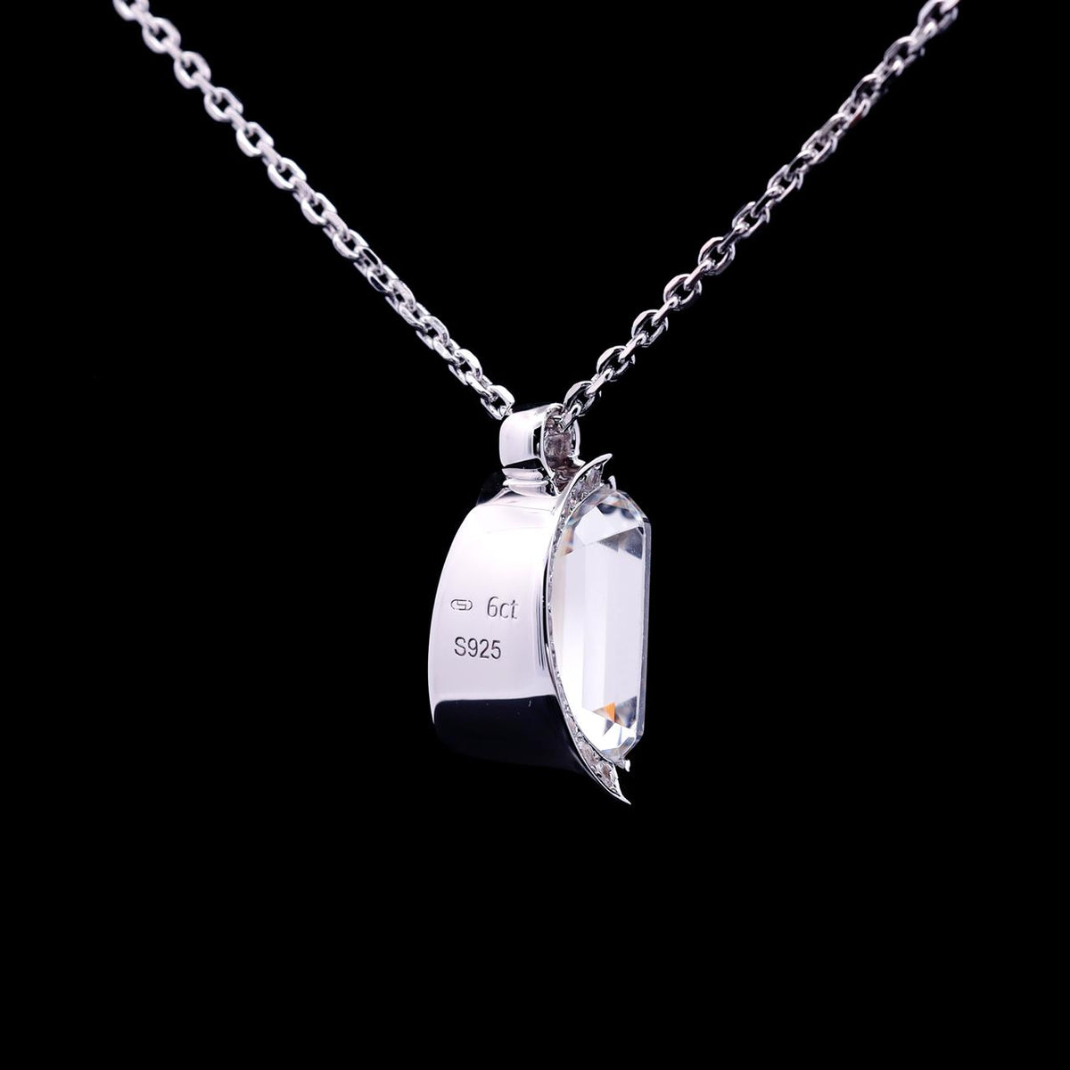 Majida Necklace with Certificate | High-Quality Simulated Diamonds in 925 Sterling Silver