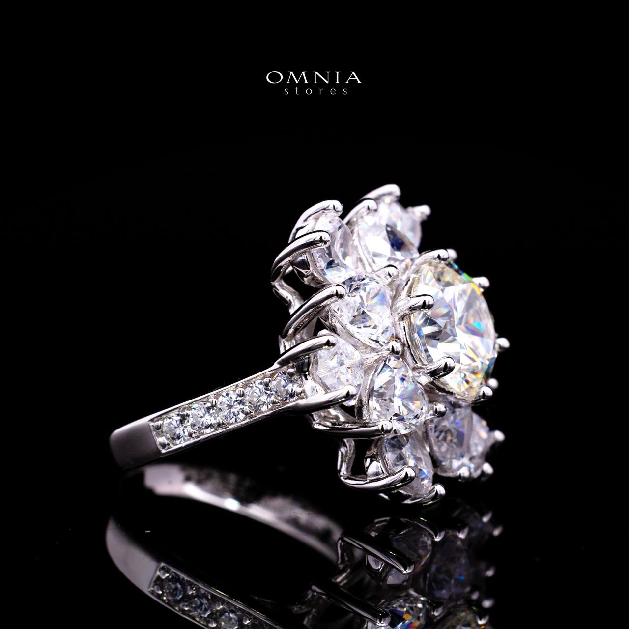Sheryn Ring with Certificate | High-Quality Premium Simulated Diamonds in 925 Sterling Silver - OMNIASTORES KSA