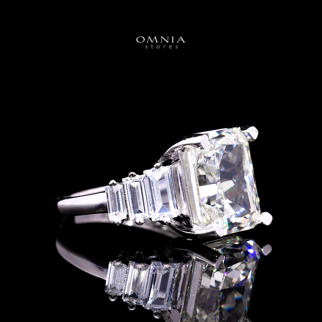 Karylle Ring with Certified Premium Simulated Diamonds in 925 Sterling Silver - OMNIASTORES KSA